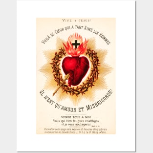 The Sacred Heart of Jesus, circa 1880. Posters and Art